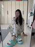 暖之缘拖鞋女外穿夏季厚底全红婵同款小丑鱼EVA防滑沙滩踩屎感凉拖鞋男 湖蓝 36-37 实拍图