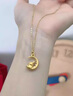 中国黄金（CHINA GOLD）足金望月龙吊坠女款黄金项链本命年生肖龙情人节生日礼物送女友 挚爱礼盒+望月龙吊坠+S925链 实拍图