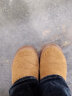 GIOIO加绒雪地靴女外穿厚底2023年冬季新款皮毛一体短筒靴加厚防滑棉鞋 卡其色 38 实拍图