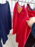 南极人 本命年鸿运保暖内衣女士秋衣秋裤加厚加绒中老年保暖套装红色XL 实拍图