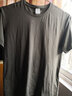 MARKLESS【安心品质】纯棉亲肤T恤男士纯色短袖打底衫5630 夕雾蓝 3XL 实拍图