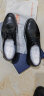 老人头（LAORENTOU）皮鞋男系带头层牛皮正装鞋男士休闲商务舒适圆头婚鞋 1717 黑 41  实拍图