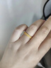 明牌珠宝黄金戒指 足金编织相偕小细戒送礼女AFM0306工费350 足金戒指 16号 约3.47克 实拍图