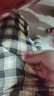 相伊恋人格子休闲裤女25年春秋季新款小个子冰丝宽松阔腿裤显瘦九分裤子 黑咖格 均码 【80-125斤 165CM以下】 实拍图