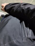 啄木鸟 夹克男外套连帽冲锋上衣男士春秋季新款纯色中青年茄克 黑色(加绒款) 4XL (166斤-175斤) 实拍图