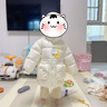 巴拉巴拉巴拉巴拉童装女童羽绒服小童冬儿童宝宝亮面外套加厚上衣时尚洋气 白色调 90 实拍图