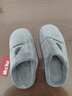 惠夫人棉拖鞋冬季半包跟室内居家居情侣防滑毛毛冬天拖鞋男士 秋风拖 灰色 42-43码(适合41-42码穿) 实拍图
