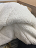 南极人（NanJiren）毛毯被子冬季加厚加绒牛奶绒羊羔绒冬天毛毯单人宿舍珊瑚绒盖毯子 【牛奶绒+羊羔绒】孔雀-蓝白 150x200cm单人毯【3层加厚保暖】 实拍图