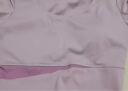 徽昂运动套装女瑜伽服跑步健身服速干夏季t恤含胸垫拼色短袖长裤紫L 实拍图