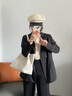 bugatti包包女包2025新款大容量单肩包女士托特包情人节礼物送老婆 米白色【精美礼盒，代写贺卡】 实拍图