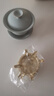容山堂 天青汝窑开片陶瓷青瓷泡茶三才盖碗茶杯功夫茶具泡茶碗大号 汝窑天青三才盖碗-玉之颜 实拍图