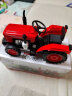 凯迪威工程汽车模型合金拖拉机模型农场机械仿真男孩儿童礼品农用玩具车 方头声光版拖拉机-红 实拍图