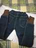 童偎童装女童裤子秋装儿童牛仔裤中大童小女孩阔腿裤秋冬季款加绒棉裤 蓝色春秋款不加绒 120 码 建议身高110-120cm 实拍图