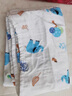洁丽雅纯棉纱布婴儿浴巾超柔软瞬吸水洗澡巾纱布幼儿童宝宝新生婴儿用品 【高密款】 恐龙 6层110*108cm 实拍图