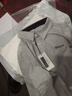 啄木鸟长袖polo衫T恤男士秋冬季翻领修身上衣服青年内搭打底衫秋衣男装 灰色 M 实拍图