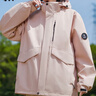 罗蒙（ROMON）三合一冲锋衣男夹克连帽外套女情侣装户外登山服粉色L 实拍图