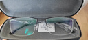 WAN XIN 新款 1.67超薄高清防蓝光镜片男可配度数送商务眼镜框女Z 9917黑银 大脸不夹小脸不掉 配万新1.60MR-8非球面镜片 实拍图
