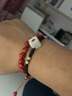 灵菲玲珑骰子安红豆本命年红绳手链入骨相思豆筛子情侣手串男女情侣 银珠情侣款 实拍图