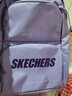 斯凯奇（Skechers）双肩包男女同款书包简约时尚大容量旅行包学生背包 薰衣紫【经典款-约24.4L大容量】 实拍图