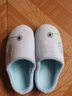 奥晋棉拖鞋男款秋冬季室内居家软底防滑家用耐磨保暖毛毛拖鞋男士冬天 蓝色【911加绒加厚】 40 -41（适合39-40码） 实拍图