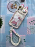 雅思恋 立体耳朵KT猫推窗流沙苹果17手机壳iphone16promax硅胶防摔15pro趣味新款14全包13可爱卡通 一只KT猫+挂绳 iPhone 15 实拍图