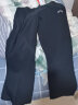骆驼（CAMEL）直筒运动裤男子休闲针织卫裤长裤 CB1225L0784 黑色 XL 实拍图