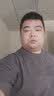 头号青年短袖男款夏季速干冰丝上衣宽松加大码男装白T恤男士 深 7XL  实拍图