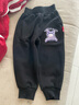 真维斯女童裤子加绒秋冬新款儿童运动裤保暖一体绒冬装休闲加厚舒适卫裤 黑 好梦独角x 100 实拍图