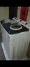 小天鹅（LittleSwan）双桶双缸洗衣机半自动 12公斤大容量 喷淋漂洗强力去污 以旧换新 除毛屑 洗大件 TP120V526E 实拍图