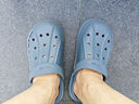 回力洞洞拖鞋休闲室内户外轻便透气不易滑包头沙滩鞋HL03271蓝灰39码 实拍图