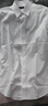 雅戈尔（YOUNGOR）短袖衬衫男纯色提花DP免烫衬衫纯棉面料抗皱易打理新品 GSDP100168BBA白色 38 实拍图