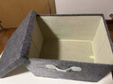 邦尼美家甄选棉麻收纳箱家用衣柜衣服玩具储物箱卧室大号可折叠收纳盒子 莫兰迪灰【甄选棉麻加厚】无异味 超大号（50*40*30）透气防潮 实拍图