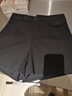 皮尔卡丹（pierre cardin）23年新款毛呢阔腿短裤女秋冬新款高腰加厚短裤女外穿修身裤子女显 黑色 (没有腰带) L 建议104-114斤 实拍图