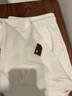 型楠宇胖子大码短裤男夏季新款复古宽松加肥运动五分裤百搭外穿休闲裤 DK09白色 5XL 建议215-240斤 实拍图