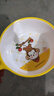 五和（WUHE）辅食碗儿童餐具宝宝吃饭碗卡通带手柄婴幼儿碗耐树脂食品级防烫 奶龙单柄碗400ml 实拍图