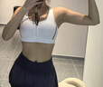 骆驼（CAMEL）运动内衣女跑步瑜伽健身外穿背心文胸 J0S1QL9905 纯净白 M 实拍图