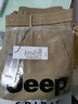 JEEP SPIRIT吉普工装裤男秋冬季运动束脚裤子男士休闲男裤 卡其色加绒 4XL 实拍图