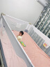 M-CASTLE婴儿床围栏宝宝床上防摔护栏儿童床边防掉床挡板防夹伤无缝防窒息 山岩 单面装 1.5米 实拍图