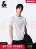 杰克·琼斯（JACK&JONES）26年男装短袖t恤男夏季新款纯棉休闲半袖T恤男士法斗犬狗重磅刺绣 本白色A06 XL (185) 实拍图