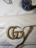 GUCCI古驰GG Marmont系列Supermini女士手袋绗缝链条斜挎包 白色 均码 晒单实拍图