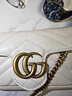 GUCCI古驰GG Marmont系列迷你手袋 白色 均码 实拍图