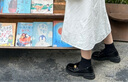 大东小皮鞋女2025春季新款学院风中跟粗跟乐福鞋深口圆头女鞋0200 黑色 38 实拍图