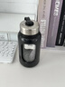 希乐（cille）玻璃杯男士商务高颜值茶水分离防摔水杯女办公便携耐高温杯子 黑色【耐高温/茶水分离】700ml 实拍图