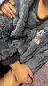 果壳（Gukoo）情侣睡衣女秋冬季迪士尼米奇舒棉绒简约男家居服套装 灰色男套 L 实拍图