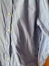 无印良品 MUJI 女式 水洗平纹衬衫 长袖休闲百搭衬衣春款纯棉全棉BCB35C3S 萨克森蓝 S(155/80A) 实拍图