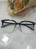 LESCA LUNETIER黑框眼镜防蓝光辐射可配近视无度数素颜平光镜男潮眼镜框架女 黑色 空架（无镜片） 实拍图