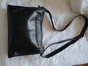 ANDSEEYOU品牌 真皮男包 潮流软皮单肩包 头层牛皮出行斜挎包休闲背包 商务横款大容量男士挎包 黑色 实拍图