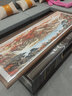良品大师山水画办公室挂画中式客厅装饰画万里长城靠山图茶室字画风景壁画 鸿运当头A2 55*170cm宣纸锦绫+有机玻璃+红褐色实木框（较小） 实拍图