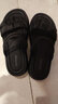DAPHNE达芙妮两穿凉拖鞋女夏外穿新款夏季仙女风踩屎感平底百搭罗马凉鞋 黑色 4cm 37 (235mm) 标准码 实拍图