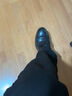 奥康（Aokang）系带舒适大底纯色商务正装透气男士皮鞋 黑41码 实拍图